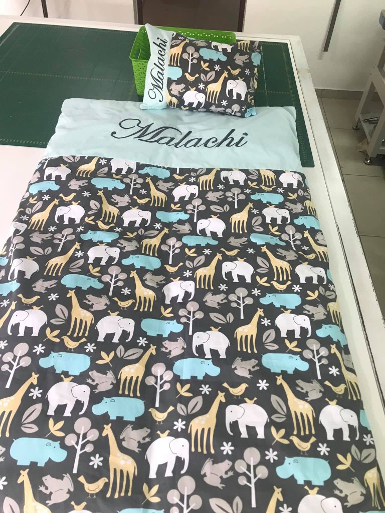 Baby Cot Duvet cover SET (4piece) Made By Juanita