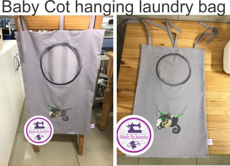 Cot hanging Laundry bag Made By Juanita